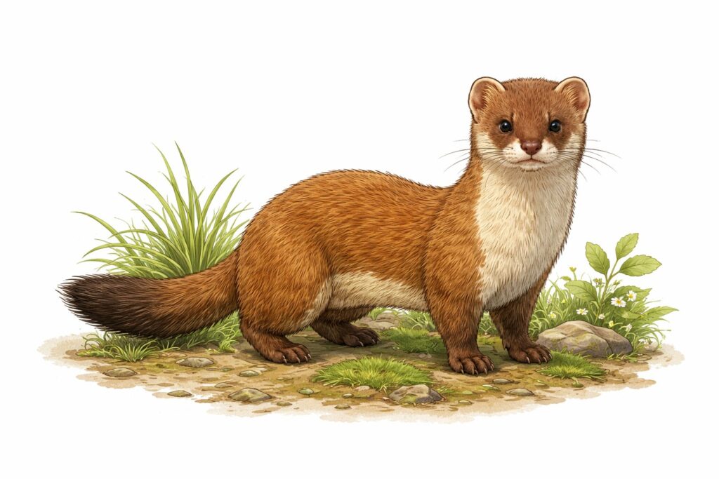 イタチイラスト