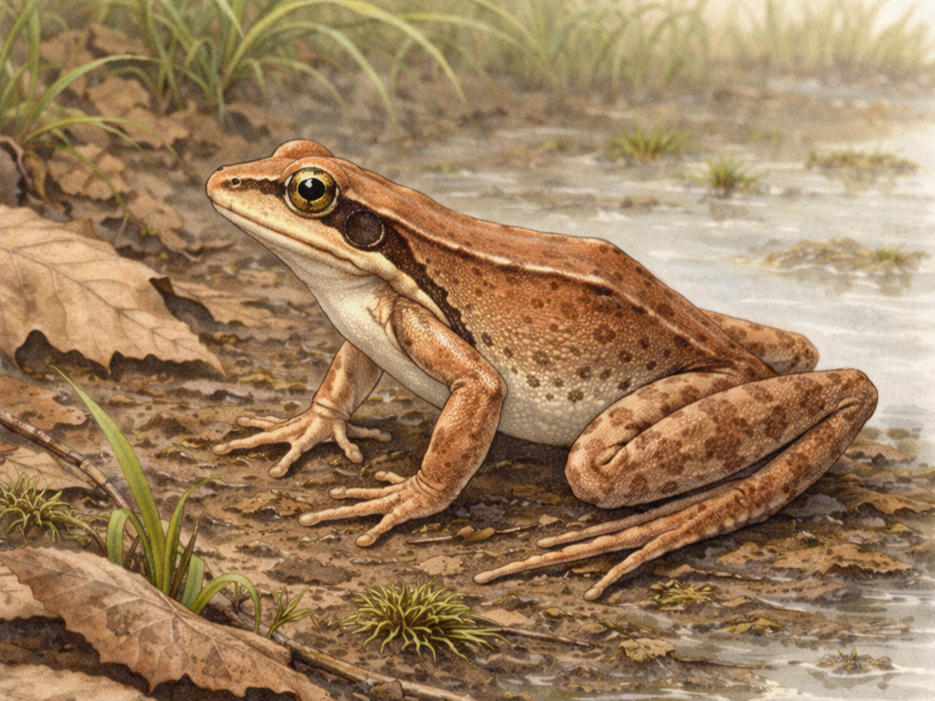 ニホンアカガエルイラスト