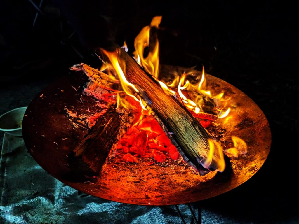 美しい焚火