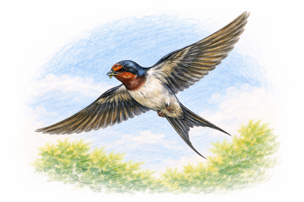 ツバメ イラスト