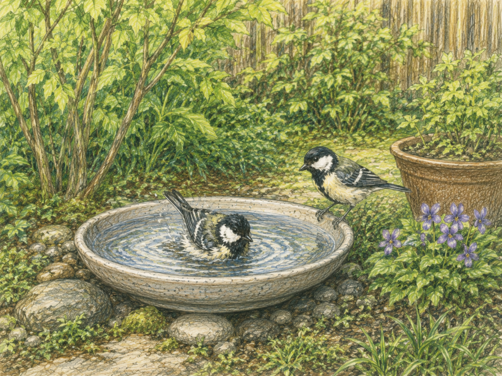 鳥のための水場